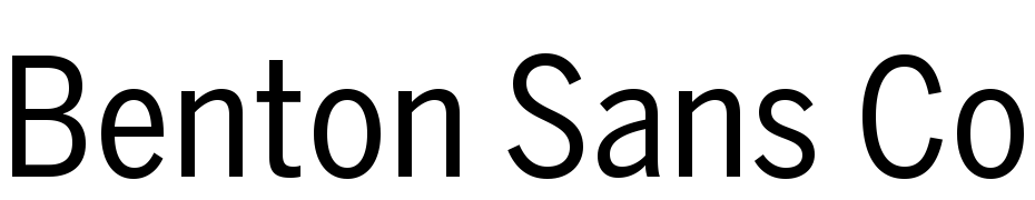 Benton Sans Cond Regular Font Download Free